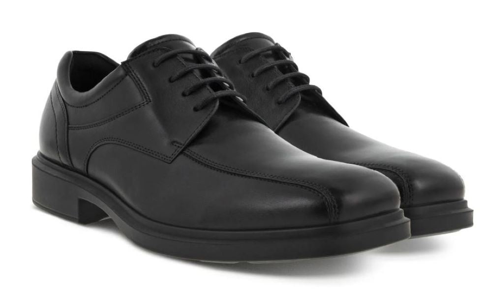 Ecco Black Helsinki 2.0 Mens Bike Toe Tie Shoes 500174-01001