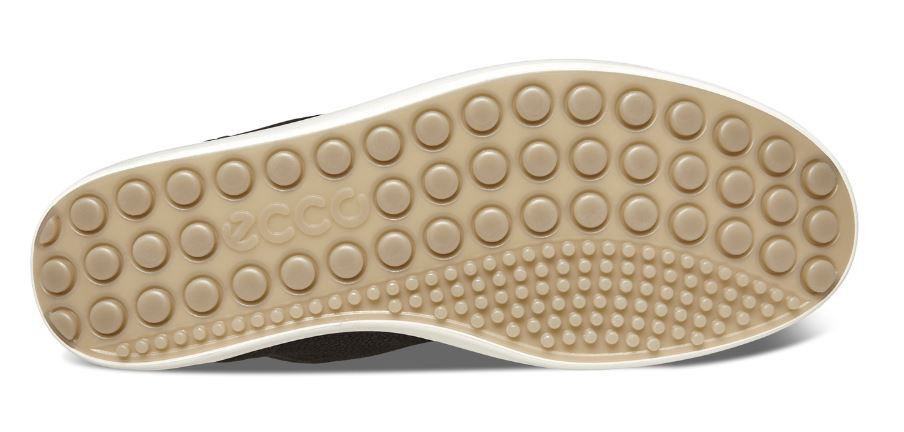 Ecco Black/Powder Soft 7 Womens Low Booties 430243-50263