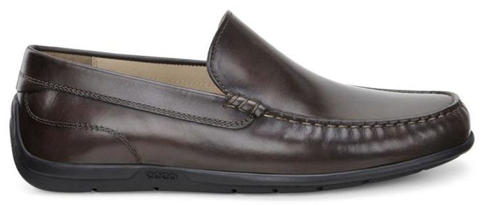 Ecco Classic Brown Leather Mens Driving Moc 570904-01072