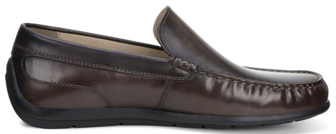 Ecco Classic Brown Leather Mens Driving Moc 570904-01072