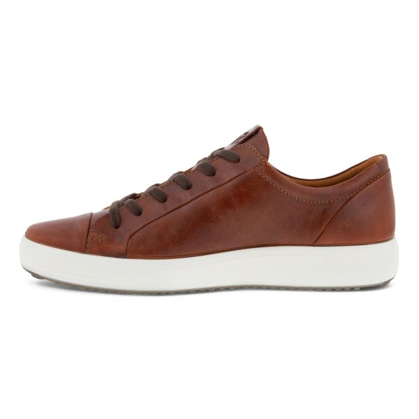 Ecco Cognac Soft 7 Mens City Sneakers 470364-02053