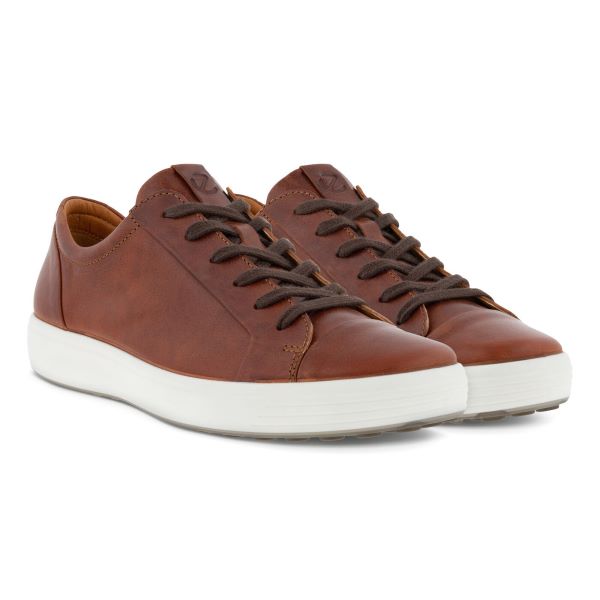 Ecco Cognac Soft 7 Mens City Sneakers 470364-02053