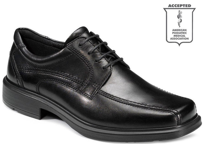 Ecco Helsinki Bicycle Toe Tie Black Leather Ecco Mens Dress Shoes