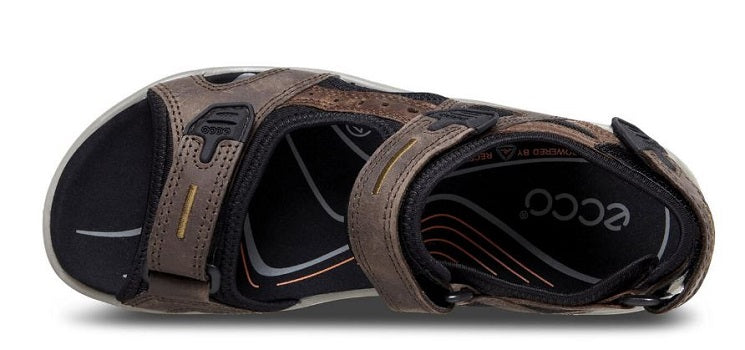 ECCO Men's Espresso/CocoaBrown/Black Yucatan Sandal 069564-56401