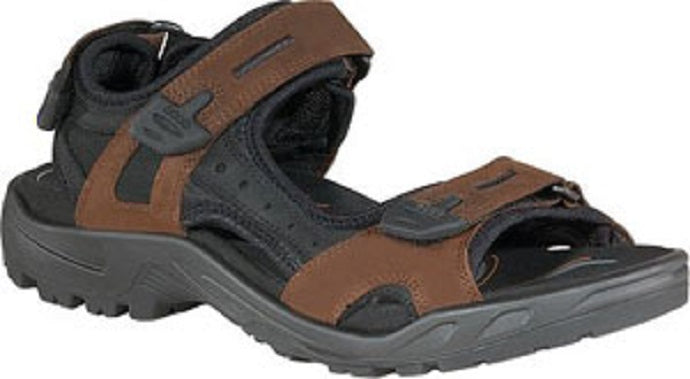 Ecco Yucatan Brown Leather Mens Comfort Sandal 69564-52340