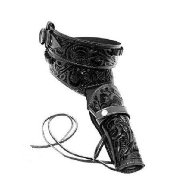 El Paso Trading Adult Black Leather Gun Holster 44/45HOLSTER-BK