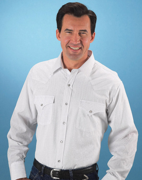 Ely and Walker Tone On Tone Lightweight Long Sleeve Mens Western Shirts 15201934