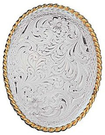 Engraved Silver With Gold Rope Trim Montana Silversmiths Bolo Ties