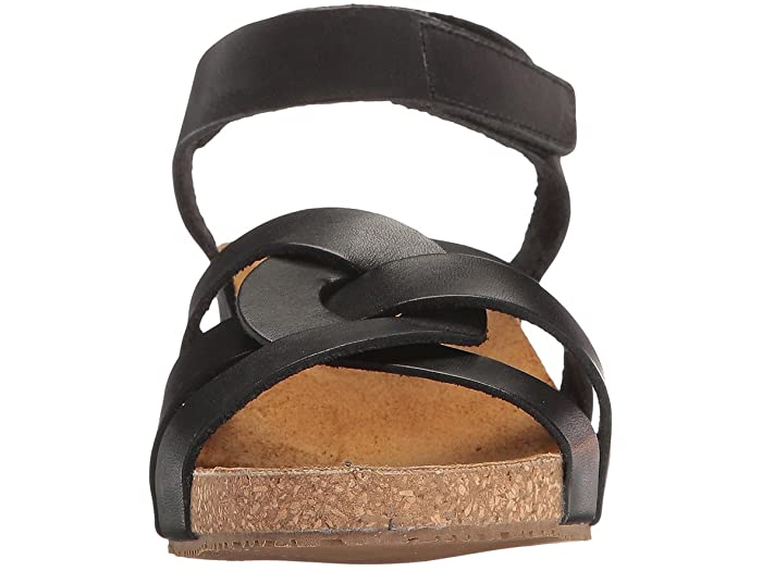 Eric Michael Black Adjustable Strap Womens Sandals MILLIE