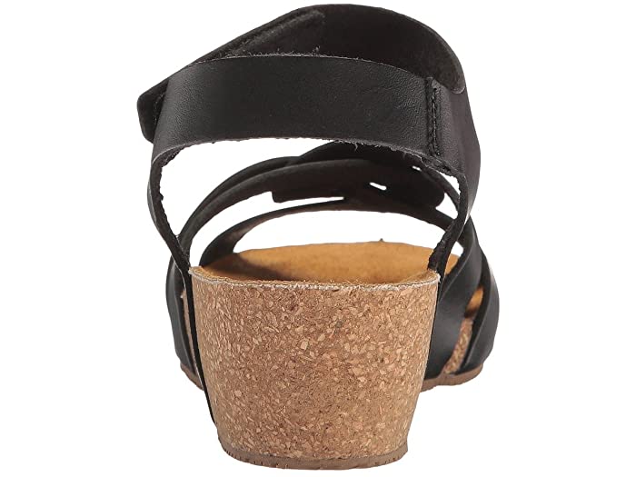 Eric Michael Black Adjustable Strap Womens Sandals MILLIE