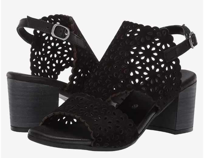 Eric Michael Black Delilah Womens Open Toe Sandals
