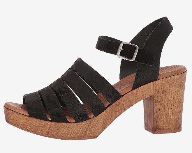 Eric Michael Black Mission Womens Leather Upper Heels