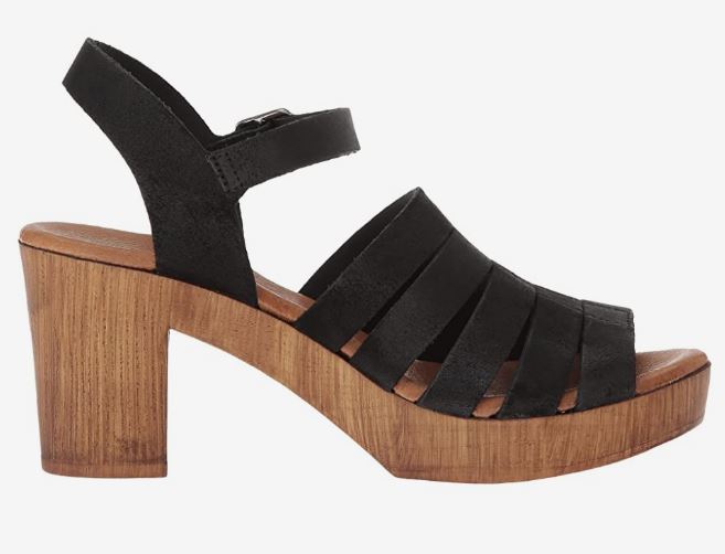 Eric Michael Black Mission Womens Leather Upper Heels