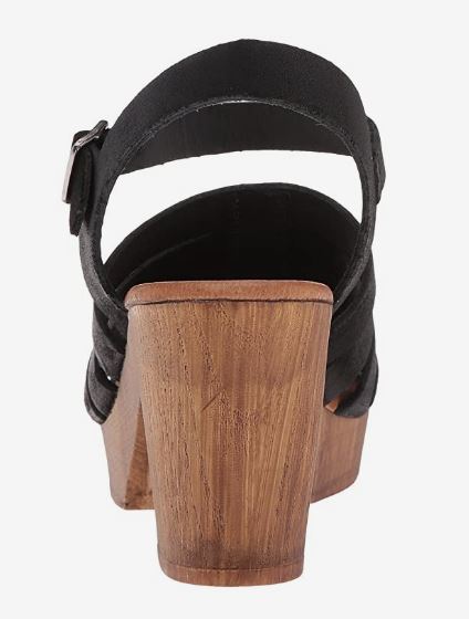 Eric Michael Black Mission Womens Leather Upper Heels