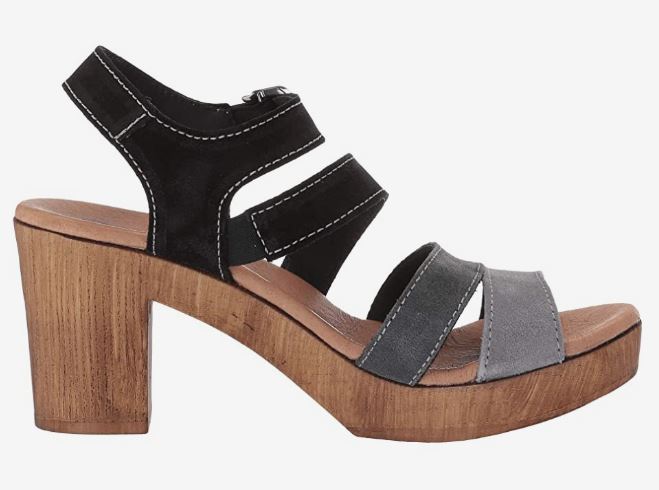 Eric Michael Grey Jamie Womens Adjustable Buckle Sandals