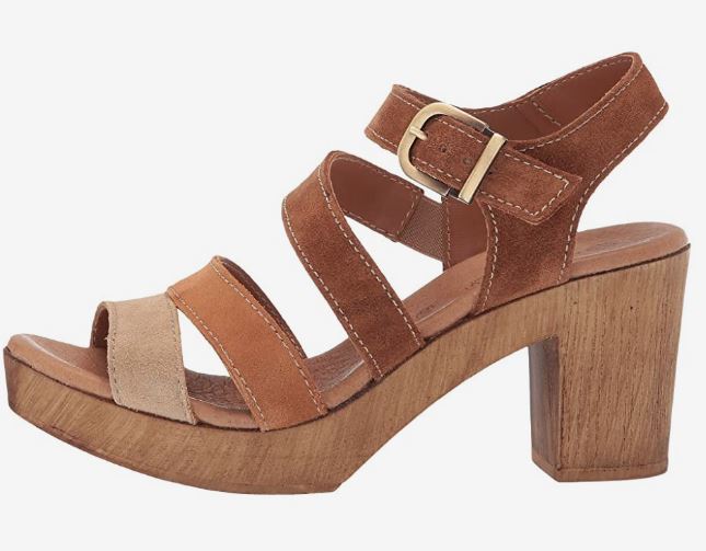 Eric Michael Tan Jamie Womens Adjustable Buckle Sandals