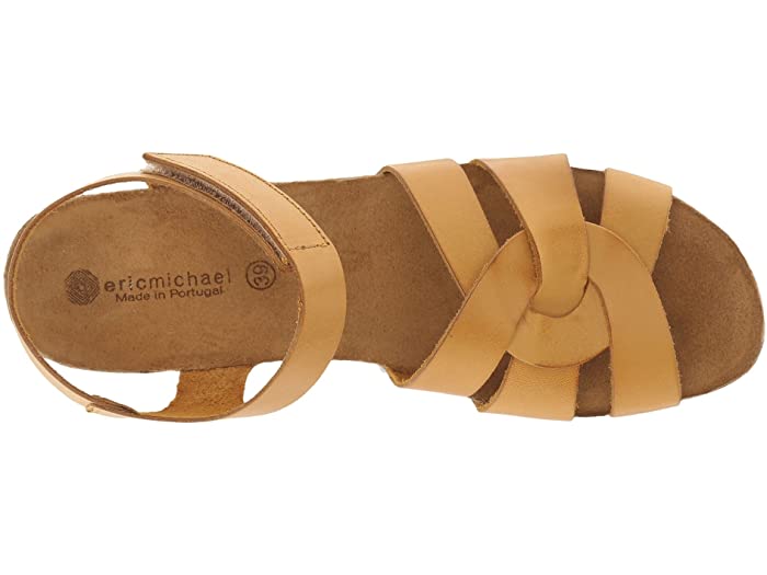 Eric Michael Yellow Adjustable Strap Womens Sandals MILLIE