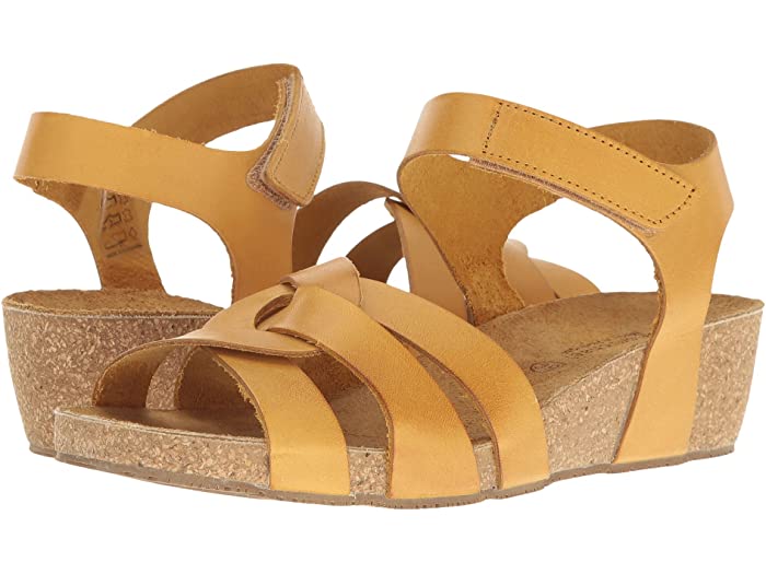 Eric Michael Yellow Adjustable Strap Womens Sandals MILLIE