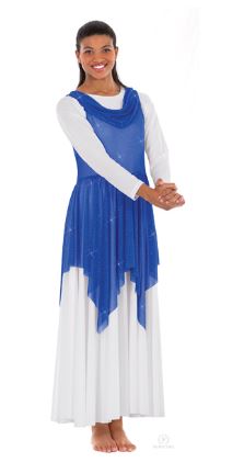 Eurotard Adult Plus Shimmer Drape Tunic 13860P