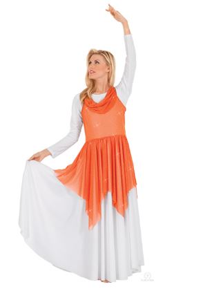 Eurotard Adult Plus Shimmer Drape Tunic 13860P