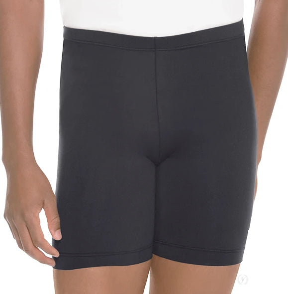 Eurotard Black Unisex Long Length Dance Shorts 33440-BLACK