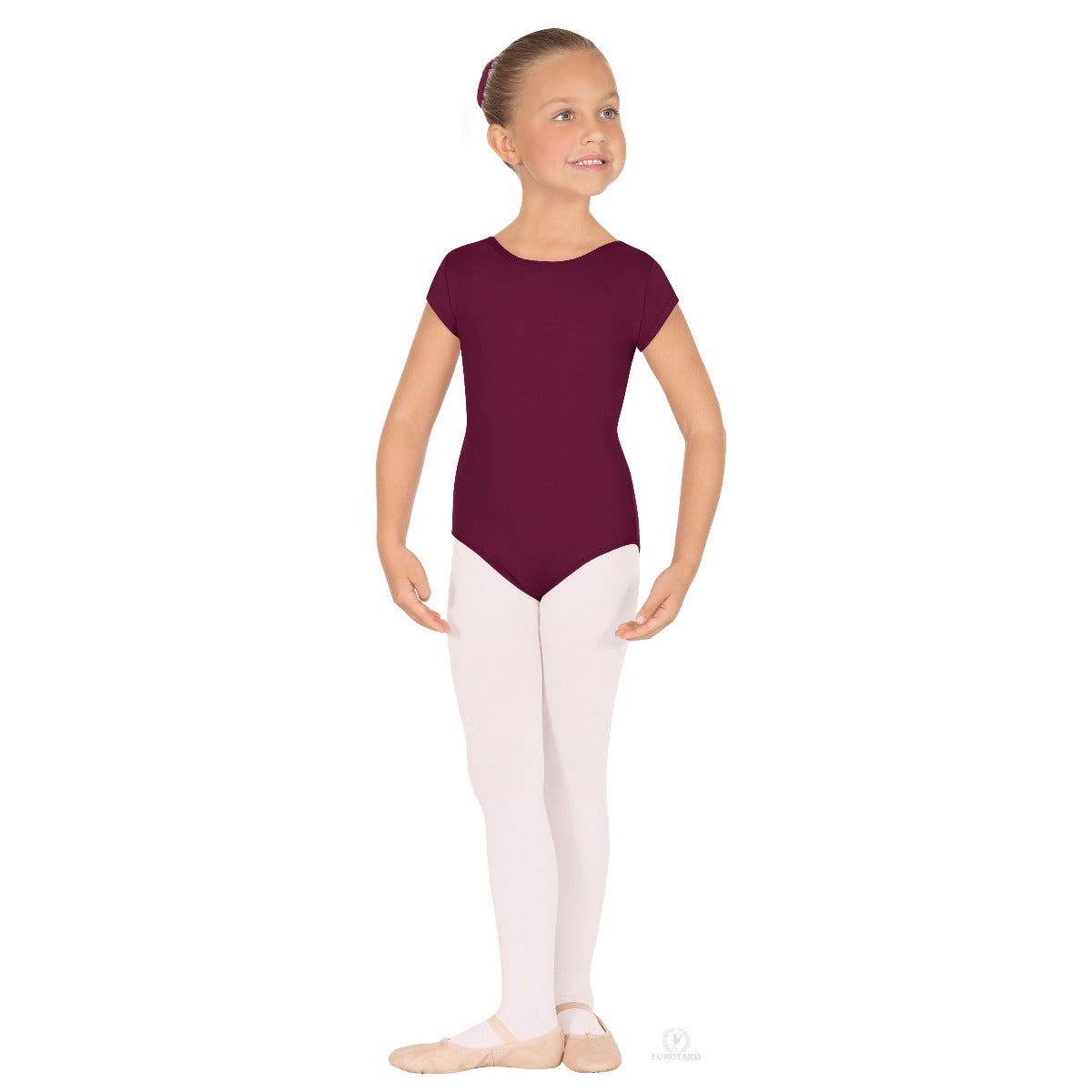 Eurotard Child Short Sleeve Microfiber Leotard 44475C