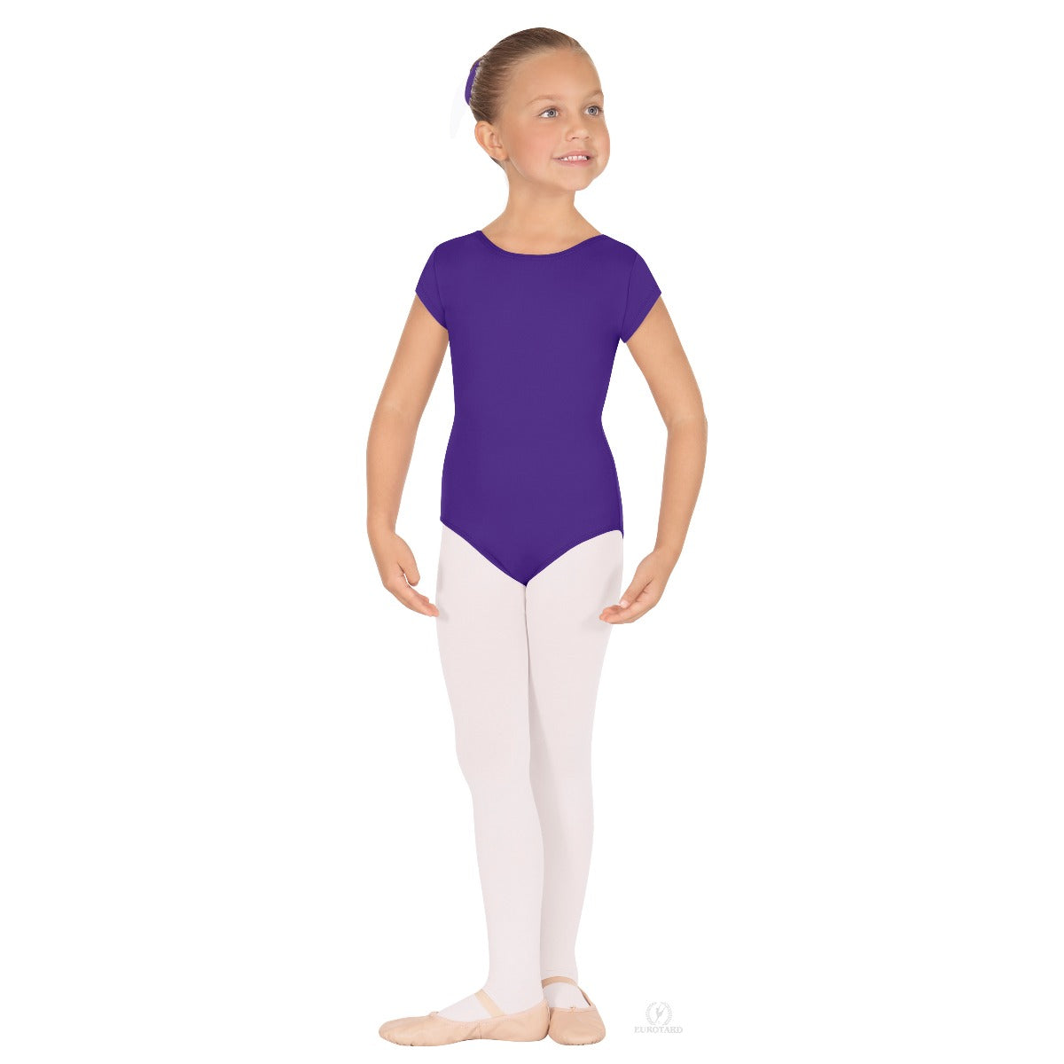 Eurotard Child Short Sleeve Microfiber Leotard 44475C
