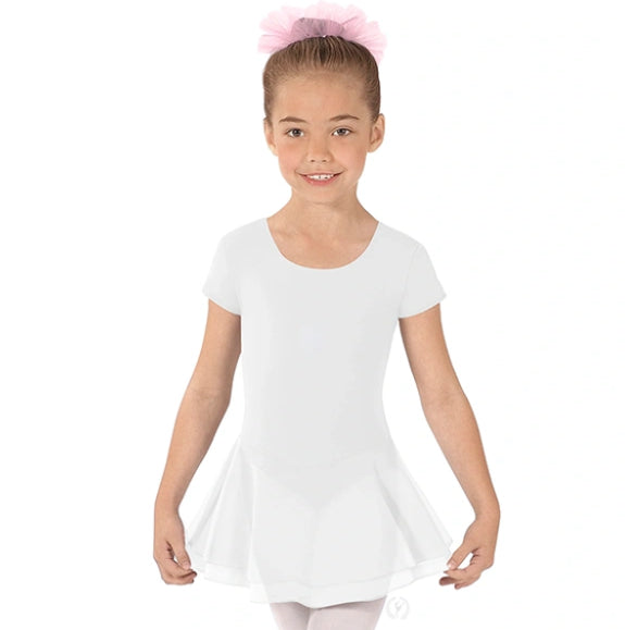 Eurotard Girls Cotton Lycra Short Sleeve Dance Dress 10467