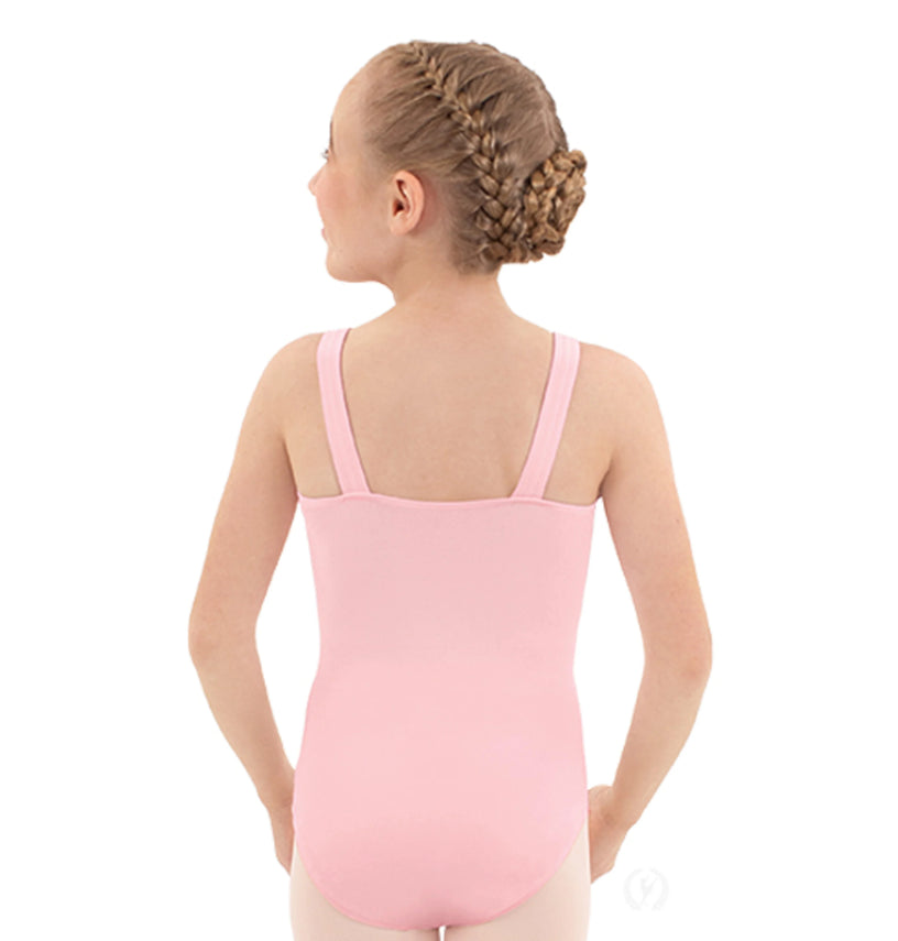Eurotard Girls Microfiber Pinch Front Slim Tank Leotard 44922C