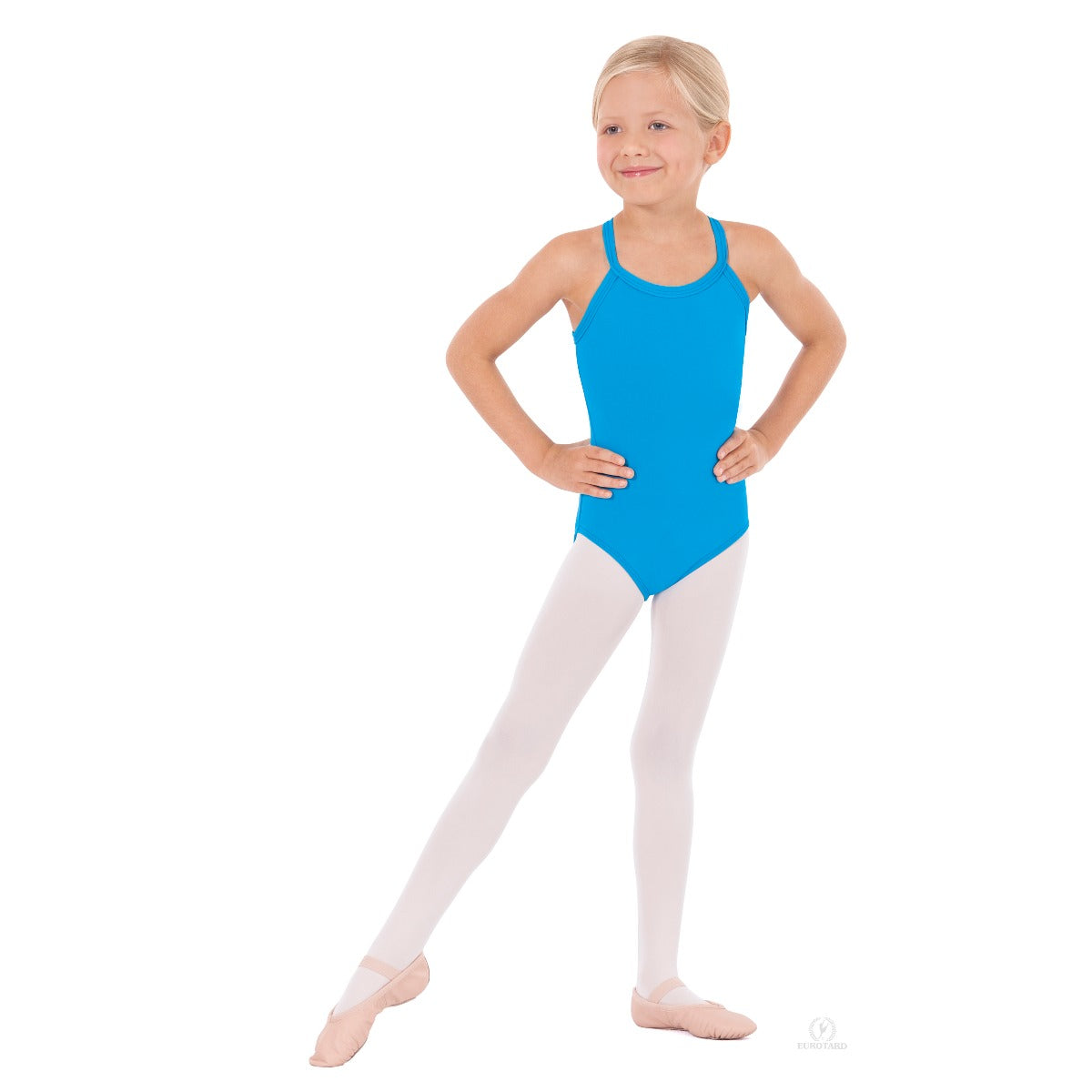 Eurotard Microfiber Adjustable/Convertible Strap Camisole Leotard 44819C