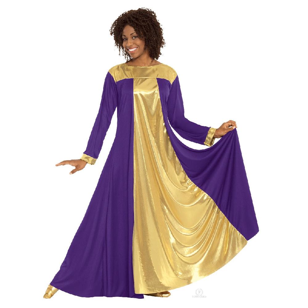 Eurotard Purple/Gold Adult Resurrection Dress 14820