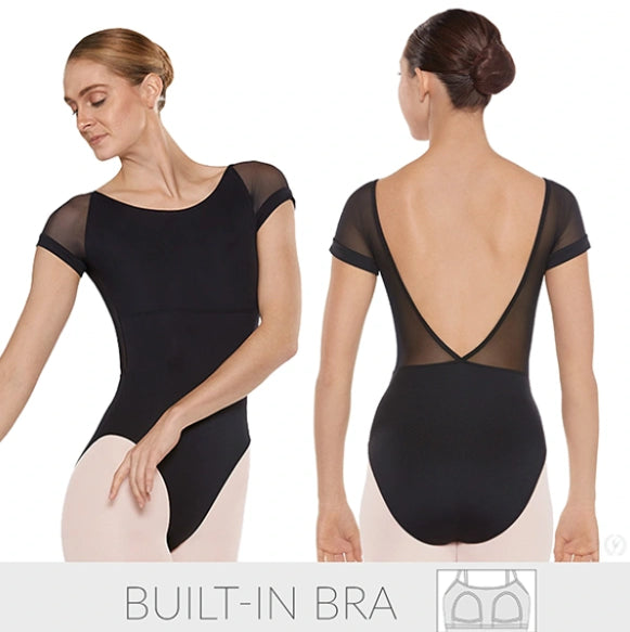 Eurotard Silhouette Mesh Cap Sleeve Leotard 41420