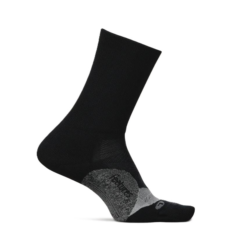Feetures Black Elite Light Cushion Mini Crew Socks (1 pair) E9033159