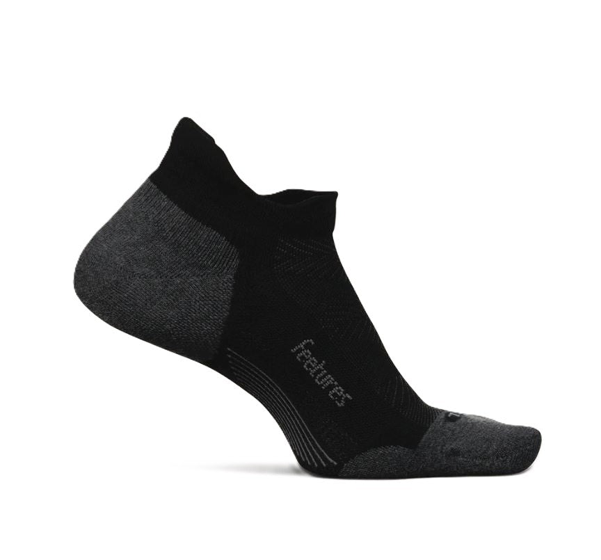 Feetures Black Elite Max Cushion Tab Socks (1 pair) EC504159