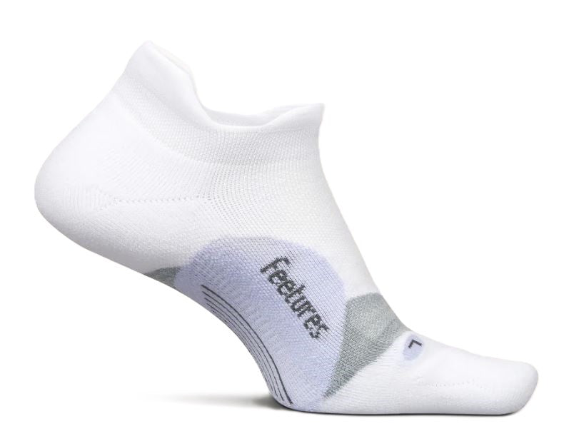 Feetures White/Lilatech Elite Light Cushion Tab Socks E5058748