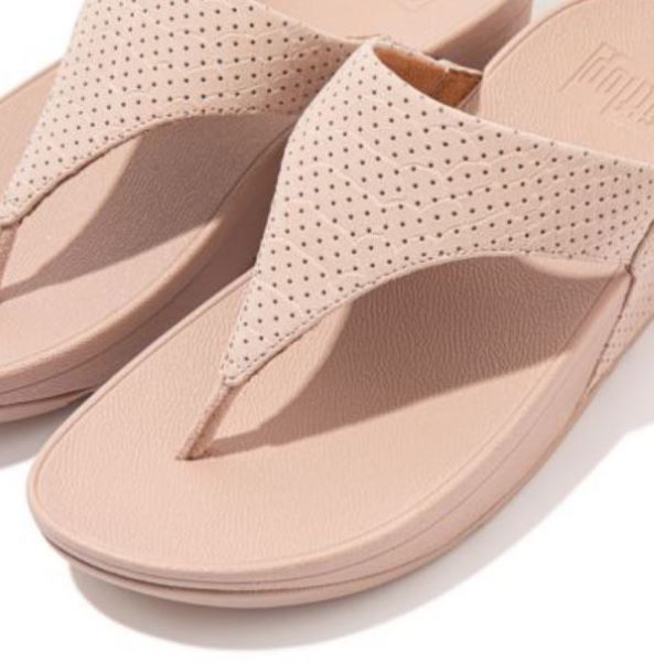 Fitflop Beige Lulu Perf Croc Womens Sandals EU6-137