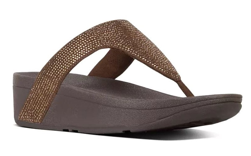 Fitflop Bronze Shimmercrystal Toe-Thong Womens Sandals T82-012
