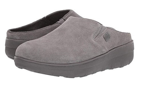 FitFlop Grey Loaff Womens Suede Comfort Clogs B80-049