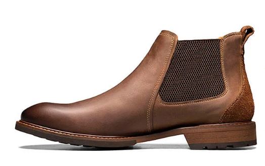 Florsheim Brown Lodge Plain Toe Gore Mens Boots 14285-215