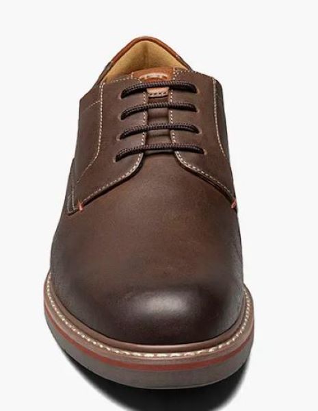 Florsheim Brown Norwalk Plain Toe Oxford Men's Dress Shoes 13369-215