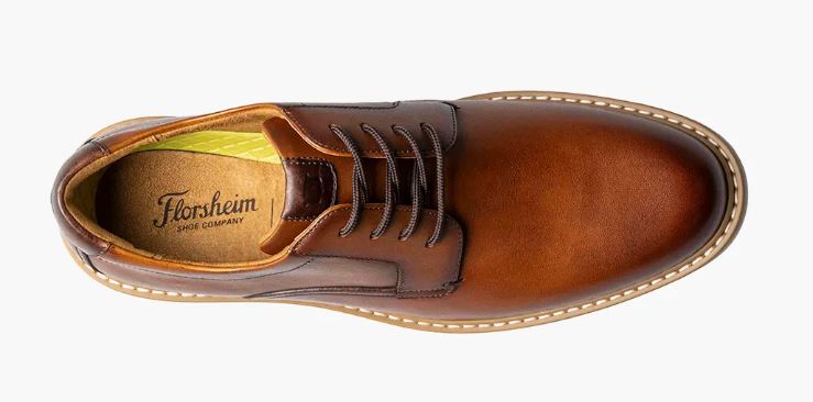 Florsheim Cognac Norwalk Men's Plain Toe Oxford Shoe 13369-229