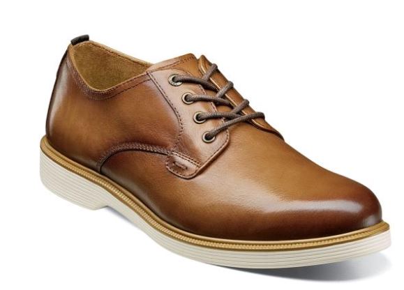 Florsheim Cognac Supacush Plain Toe Mens Oxford Shoes 13317-221