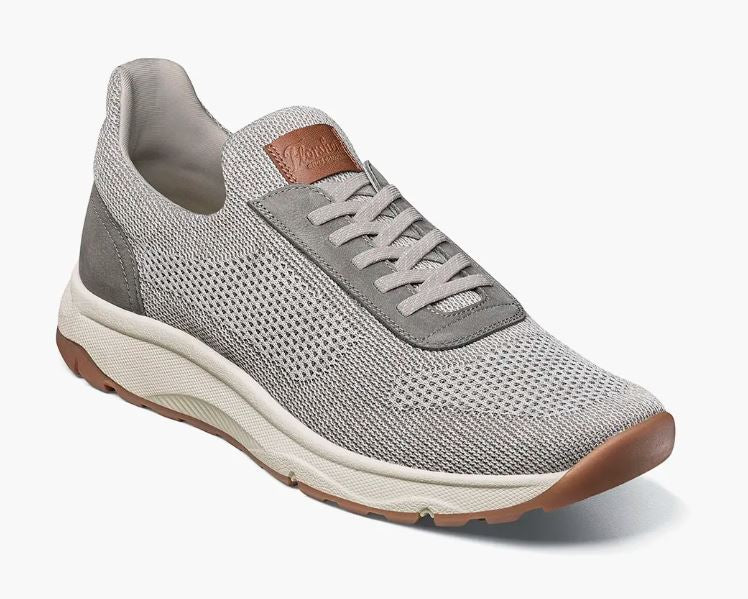 Florsheim Gray Satellite Men's Casual Knit Elastic Lace Slip On Sneakers 14422-020