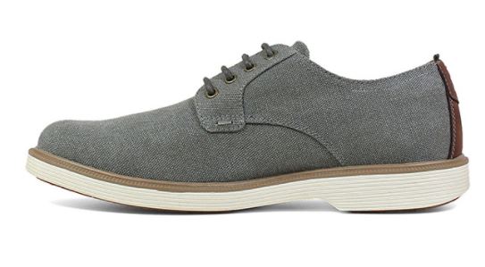 Florsheim Gray Supacush Canvas Plain Toe Oxford Mens Shoe 13326-020