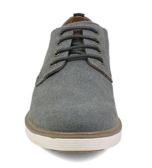 Florsheim Gray Supacush Canvas Plain Toe Oxford Mens Shoe 13326-020