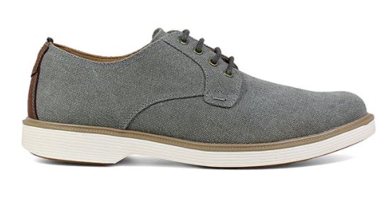Florsheim Gray Supacush Canvas Plain Toe Oxford Mens Shoe 13326-020