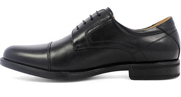 Florsheim Midtown Cap Toe Oxford Black Leather Mens Dress 12138-001