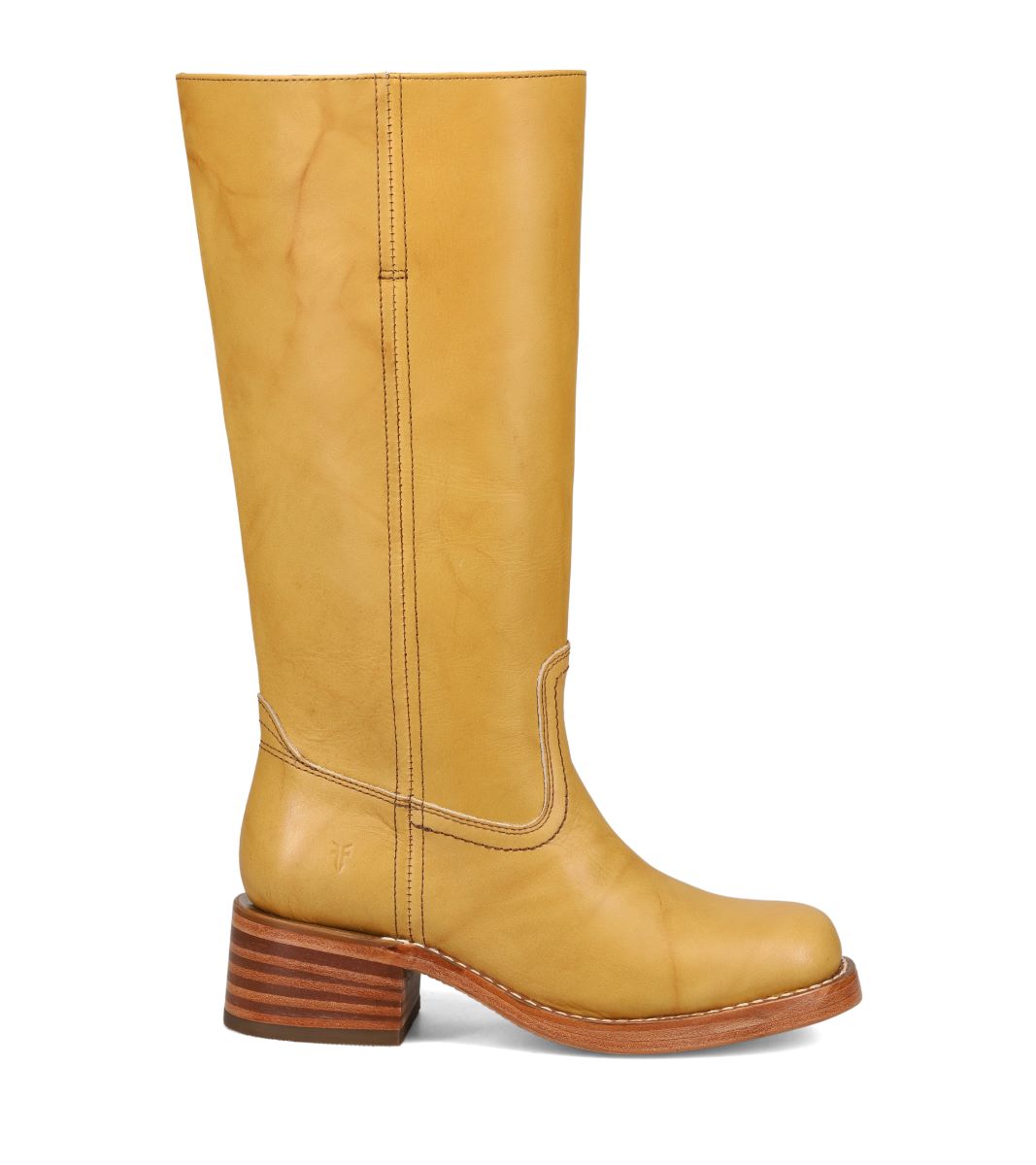 Frye Banana Campus 14L Wide Calf 13 Inch Women's Round Toe Leather Western Boots 3477050WC-BAN