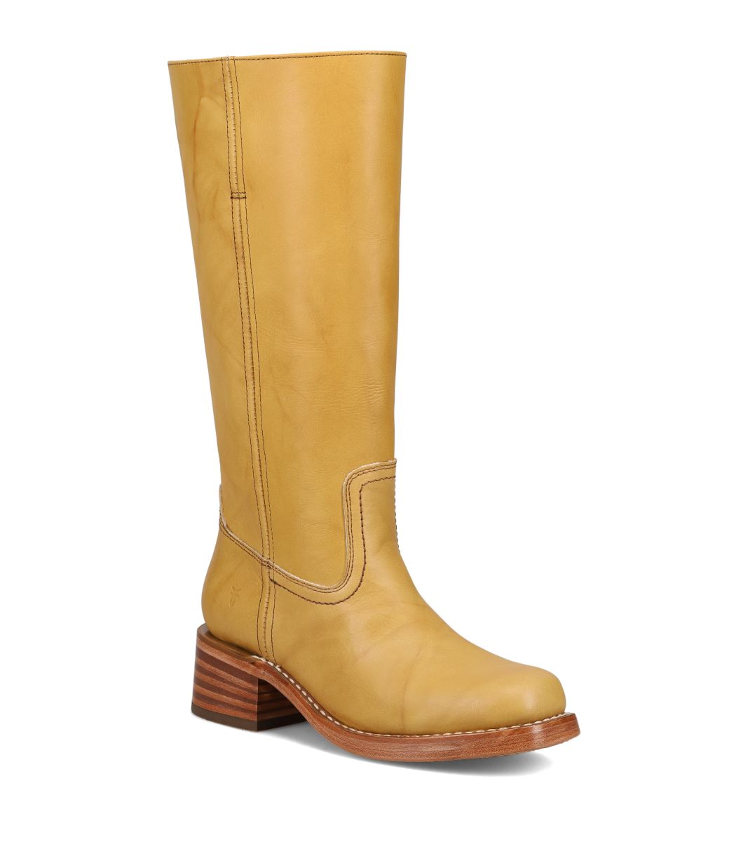 Frye Banana Campus 14L Wide Calf 13 inch Women's Round Toe Leather Western Boots 3477050WC-BAN