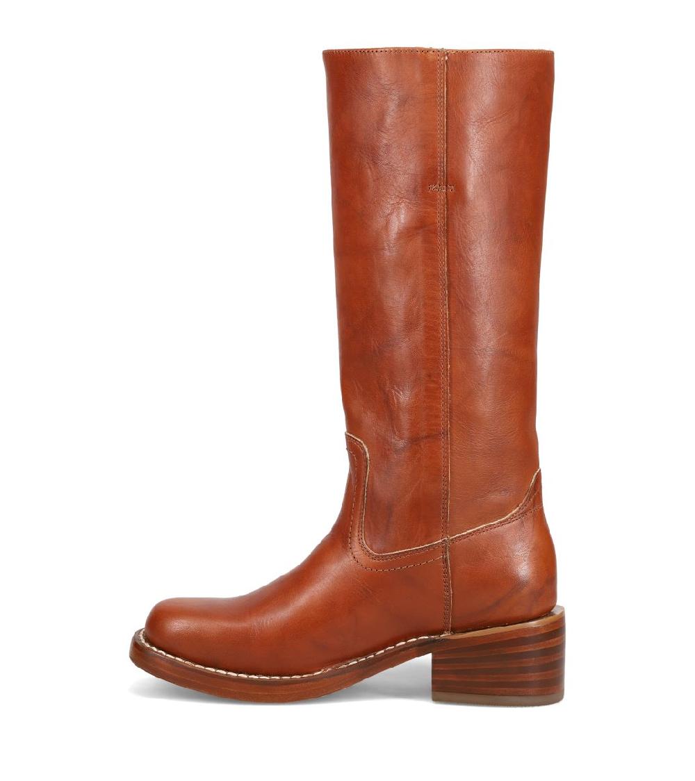 Frye Saddle Campus 14L 13inch Women's Round Toe Leather Boots 3477050-SDL